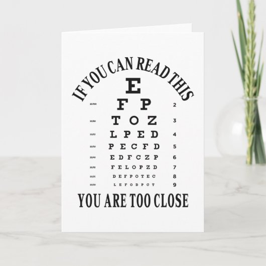 Als je dit kunt lezen, ben je te dicht kaart (Voorkant)