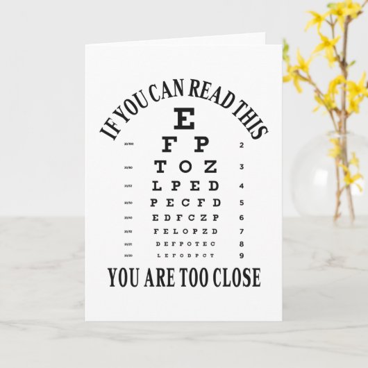 Als je dit kunt lezen, ben je te dicht kaart (Gele Bloem)