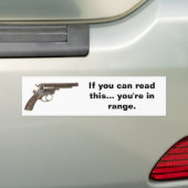 Als je dit kunt lezen...... bumpersticker (Op auto)