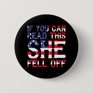 Als je dit kunt lezen, dan is ze gek geworden ronde button 5,7 cm