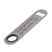 Als je dit kunt lezen, flesopener humor speed flessenopener (Voorkant Gekanteld)