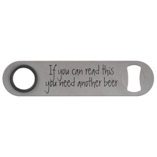 Als je dit kunt lezen, flesopener humor speed flessenopener (Voorkant (Horizontaal))
