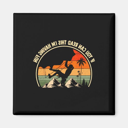 Als je dit kunt lezen, heb ik lol Funny Rock Cli Magneet (Voorkant)