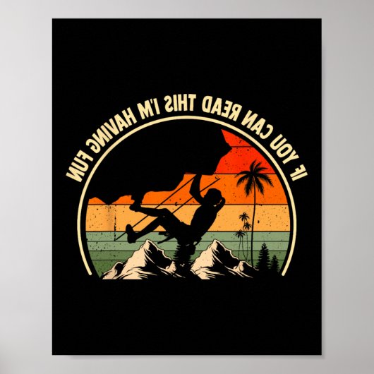 Als je dit kunt lezen, heb ik lol Funny Rock Cli Poster (Voorkant)