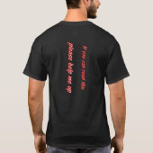 Als je dit kunt lezen, help me dan. t-shirt (Achterkant)