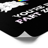 Als je dit kunt lezen in Fart Zone Grappig Quot Poster (Hoek)