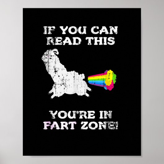 Als je dit kunt lezen in Fart Zone Grappig Quot Poster (Voorkant)