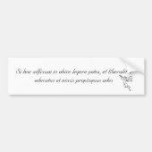 Als je dit kunt lezen... Latijn Bumpersticker (Voorkant)