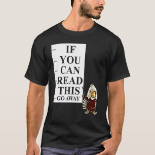 Als je dit kunt lezen, weg van Nerd American Bald T-shirt
