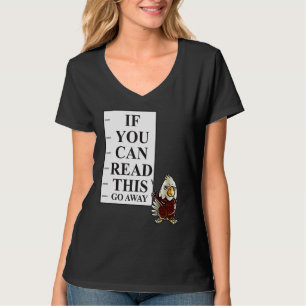 Als je dit kunt lezen, weg van Nerd American Bald T-shirt