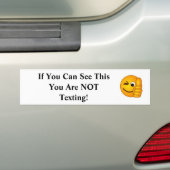 Als je dit kunt zien.... bumpersticker (Op auto)