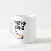 Als je dit leest, ben ik homo koffiemok (Voorkant links)