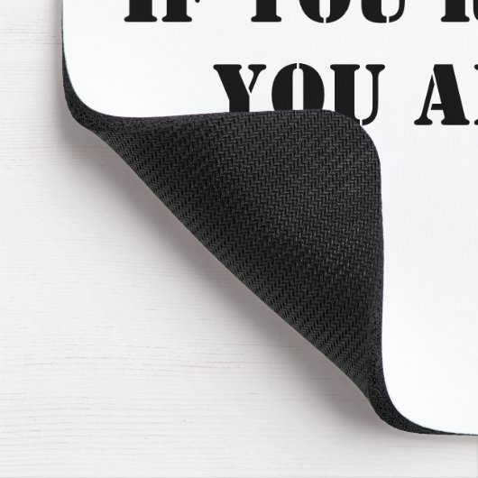 Als je dit leest, ben je homo! muismat (Hoek)