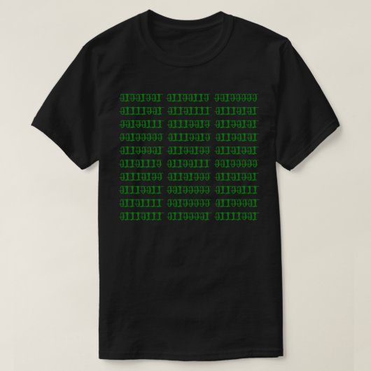 Als je dit leest, ga je binair weg. t-shirt (Design voorkant)
