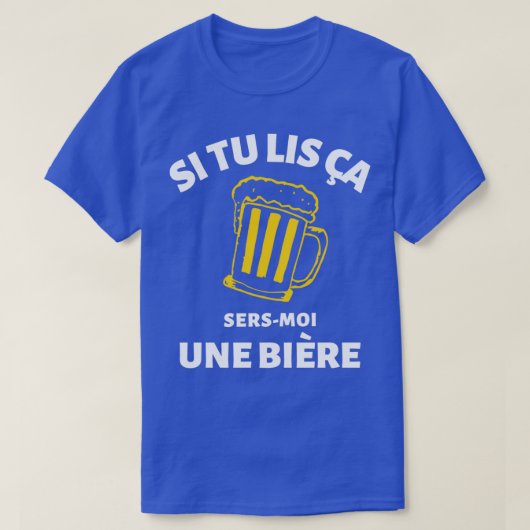 Als je dit leest, geef me een biercadeau... een hu t-shirt (Design voorkant)