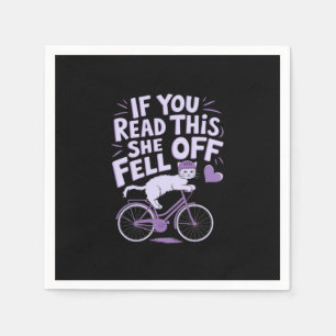 Als je dit leest viel ze af: Grappige fietser Humo Servet