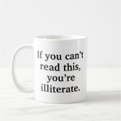 Als je dit niet kunt lezen koffiemok (Links)