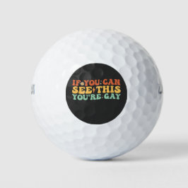 Als je dit ziet, ben je homo golfballen