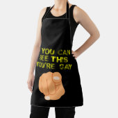 Als je dit ziet, ben je homo grappige LGBTQ Schort (Insitu)