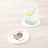 Als je Dodge niet kunt gebruiken... Zandsteen Onderzetter (Zijkant)