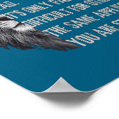 Als je dood bent, grappige quote over studs sarcas poster (Hoek)