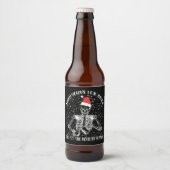 Als je dood bent, maar het is kerstseizoen bier etiket (Voorkant)