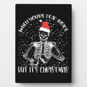 Als je dood bent, maar het is kerstseizoen fotoplaat (voorkant)