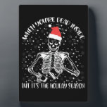 Als je dood bent, maar het is kerstseizoen fotoplaat<br><div class="desc">Kerstmis 2021 Aanpassende pyjama voor de familie</div>