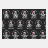 Als je dood bent, maar het is kerstseizoen inpakpapier vel (Voorkant)