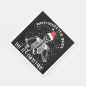 Als je dood bent, maar het is kerstseizoen servet (Hoek)