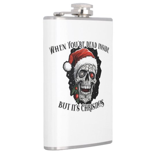 Als je dood bent van binnen, maar het is Kerstmis Heupfles (Rechts)