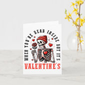 Als je dood bent van binnen, maar zijn Valentijnsd Kaart (Gele Bloem)