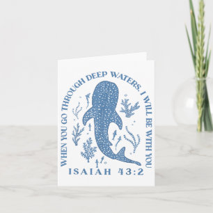 Als je door diepe wateren gaat, ben ik bij je kaart