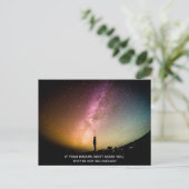 Als je dromen je niet bang maken briefkaart (Staand voorkant)