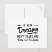 Als je dromen je niet schelen in je directrice briefkaart (Voorkant / Achterkant)