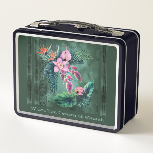 Als je droomt van Hawaii Retro Lunch Box (Achterkant)