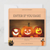 Als je durft: een spookachtige Halloween-avond wac Kaart (Voorkant)