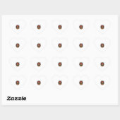 Als je durft Halloween Angst Zombie Hand Grafsteen Hart Sticker (Vel)