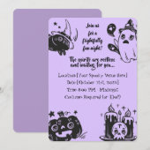 Als je durft! leuke Kinder Halloween Kaart (Voorkant / Achterkant)