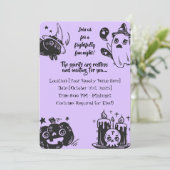 Als je durft! leuke Kinder Halloween Kaart (Staand voorkant)