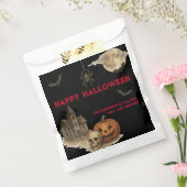 Als je durft - Spooky Haunted House Halloween Bedankzakje (Gezegeld)