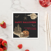 Als je durft - Spooky Haunted House Halloween Servet (Insitu)