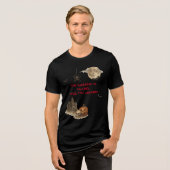 Als je durft - Spooky Haunted House Halloween Tri-Blend Shirt (Voorkant volledig)