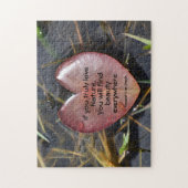 Als je echt dol bent op Natuur drijvende hartslag Legpuzzel (Verticaal)