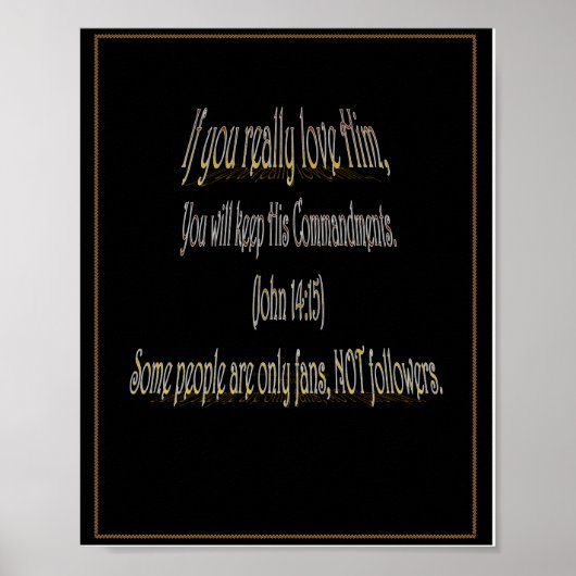 Als je echt van hem houdt poster (Voorkant)