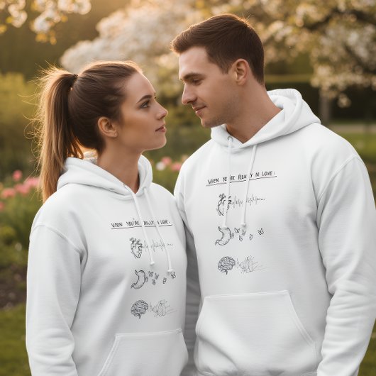 Als je echt verliefd bent hoodie