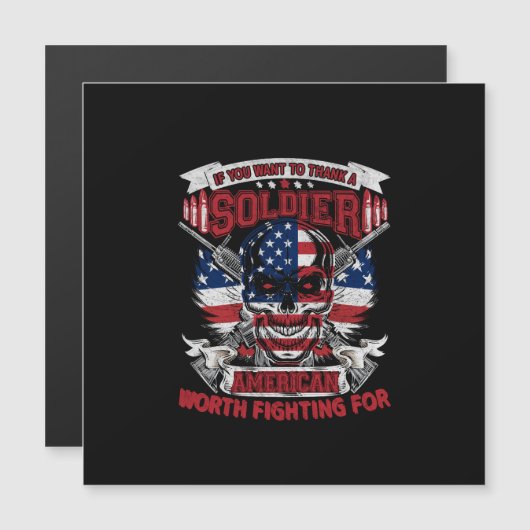 als je een amerikaanse soldaat wilt bedanken die h (Voorkant / Achterkant)