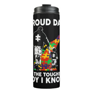 Als je een autisme vader bent, is dit shirt voor j thermosbeker