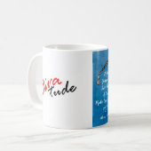 "Als je een dubbel gezicht hebt..." Koffiemok (Voorkant links)