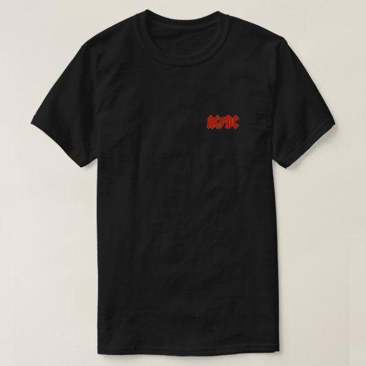 "Als je een fan bent van echte rockmuziek, AC / DC T-shirt (Design voorkant)